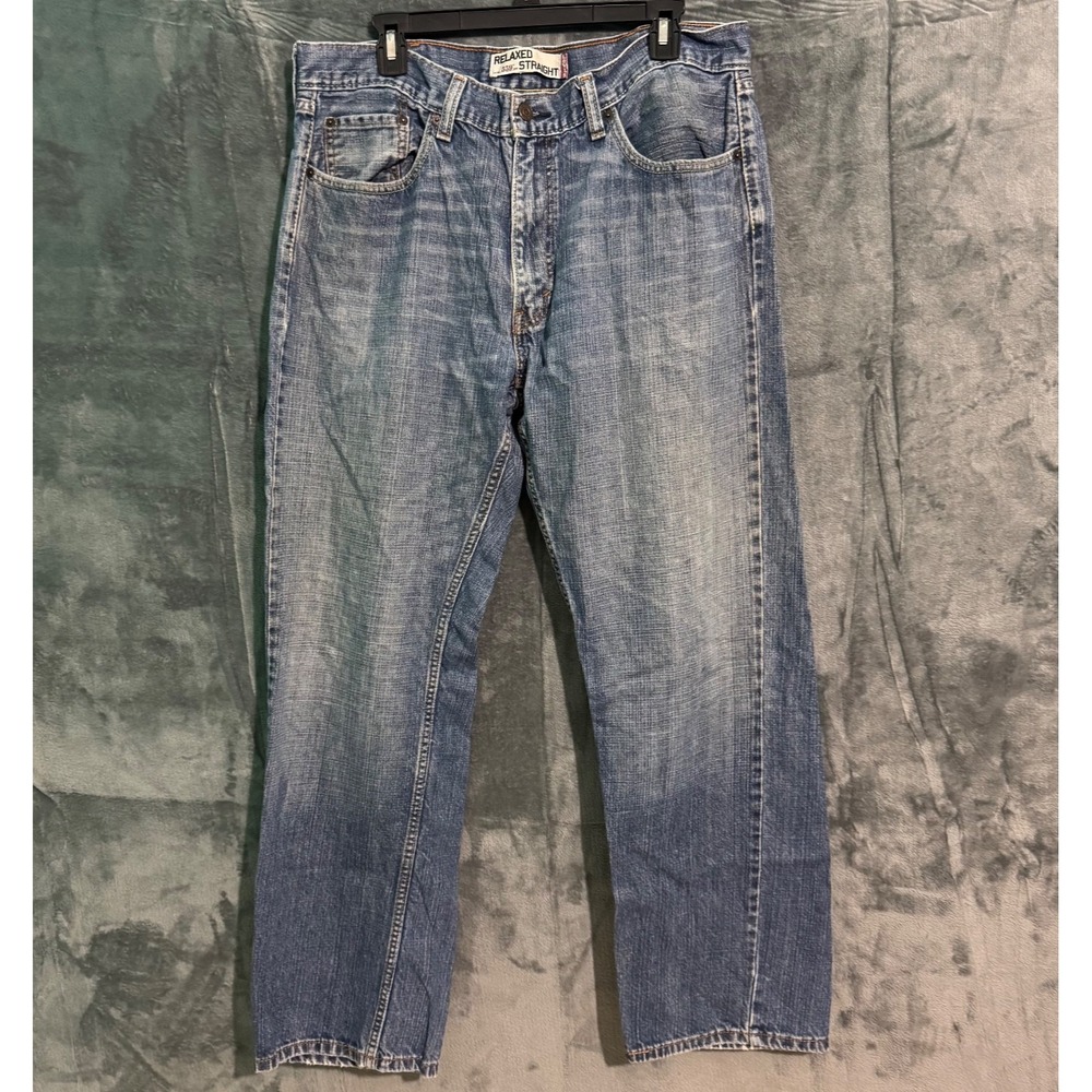 Levis 559 Jeans Mens 38 X 32 Relaxed Fit Blue Denim Y2K Grunge Baggy Skater Bike